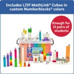 hand2mind Number Routines with Numberblocks Class Set, Preschool Learning Activities, Math Manipulatives Kindergarten, Counting Blocks, Number Linking Cubes, Kids Educational Toys - Image 3