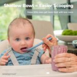 WeeSprout Silicone Baby Spoons - First Stage Infant Feeding Utensils With Soft-Tip, Bendable Kitchenware for Parent & Self-Feeding, Ultra-Durable, Dishwasher Safe, Travel Case, Set of 3 - Image 7