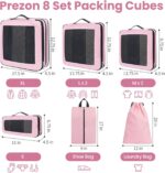 8 Set/6 Set/4 Set Compression Packing Cubes for Travel, Lightweight Vacation Travel Essentials, Travel Accessories for Suitcase Organizer Bags Set, Durable Luggage Organizer - Image 4