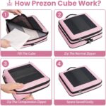 8 Set/6 Set/4 Set Compression Packing Cubes for Travel, Lightweight Vacation Travel Essentials, Travel Accessories for Suitcase Organizer Bags Set, Durable Luggage Organizer - Image 5