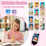 Kids Smart Phone with Dual Camera, Game & Music Player, Toddler Learning Play Toy Cell Phone, Gifts for Girls, Christmas, Birthday, Age 3-10, Light Pink - Image 7