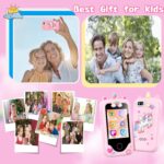 Kids Smart Phone with Dual Camera, Game & Music Player, Toddler Learning Play Toy Cell Phone, Gifts for Girls, Christmas, Birthday, Age 3-10, Light Pink - Image 8