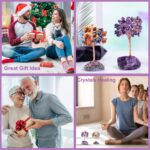 Amethyst Crystal Tree of Life,Money Tree Decorations,Crystals and Healing Stones,Reiki Positive Energy Gemstones,Purple Room Office Desk Feng Shui Decor Meditation Gifts for Women - Image 7