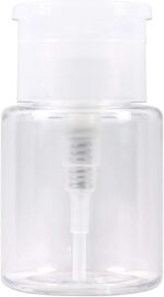 PANA 3oz Push Down Pump Dispenser Flip Top Cap Refillable Empty Bottle - Color: Clear - Lockable Travel Cosmetic Packaging Empty Bottle for Nail Polish Manicure - Image 4