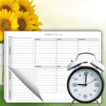 Weekly To Do List Notepad, 60 Page Task Planning Pad w/Daily Checklist, Priority Todo Checkbox & Notes. Desk Notebook to Organize Office 11 X 8.5 - Image 6