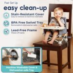 Hiccapop OmniBoost Travel Booster Seat with Tray for Baby, Dining Table, Camping, Beach, Grandma’s | Folding Portable Tip-Free Design Straps to Kitchen Chairs - Image 5