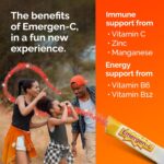 Emergen-C Kidz Crystals, On-the-Go Emergen-C Immune Support Supplement with Vitamin C, B Vitamins, Zinc and Manganese, Sparkly Strawberry, Stocking Stuffer - 56 Stick Packs - Image 5
