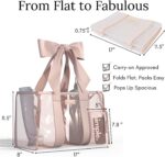 Beach Tote | Beach Bag with Bow Strap - Waterproof, Tip-Proof, Foldable & Washable - Tote Bag for Pool, Travel and Vacation - Image 4