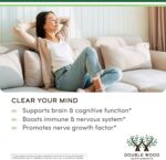 Organic Lions Mane Mushroom Capsules (120 Count), for Focus Support and Immune Health, Third Party Tested and Grown in The USA - by Double Wood - Image 6