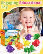 26PCS Dinosaur Alphabet Learning Toys for Toddlers Kids 3-5, Montessori Educational Toys Gifts for 3 4 5 Year Old Boy Girl, Preschool Learning Activities, Double Sided ABC Matching Game - Image 5