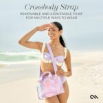 Case-Mate Soap Bubble Small Beach Tote - Iridescent Beach Bag with Crossbody Strap for Women - Waterproof, Tip-Proof, Foldable & Washable - Tote Bag for Pool, Travel and Vacation - Image 3