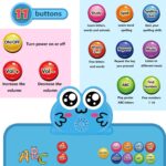 Electronic Interactive Double-Sided Alphabet Wall Chart, Talking ABC & 123 & Music & Learning Poster, Educational Toddlers Toys for Ages 3-4 Kids Gift, Best for Preschool Boys & Girls(Blue) - Image 5