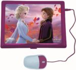 LEXiBOOK Disney Frozen 2 - Educational and Bilingual Laptop Spanish/English - Girls Toy with 124 Activities to Learn, Play Games and Music with Elsa & Anna - Blue/Purple, JC598FZi2 - Image 3