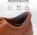 HEEZ Men's Dress Sneakers, Casual Dress Shoes for Men Comfortable, Wingtip Business Formal Oxfords Shoes for Office Work Wedding Travel Daily - Image 5