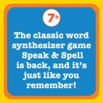 Playmonster Speak & Spell Electronic Game - Educational Learning Toy, Spelling Games, 80s Retro Handheld Arcade, Autism Toys, Activity for Boys, Girls, Toddler, Ages 7+ - Image 4