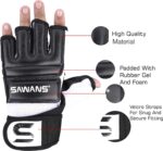 SAWANS Punch Bag Boxing Gloves Karate Mitts MMA Body Combat Taekwondo Training Martial Art Fighting Grappling Muay Thai - Image 3