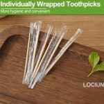 Bamboo Toothpicks – 2000 Count, Individually Wrapped, Dual-Pointed Tips, 2.55 Inch, Disposable & Sanitary, Ideal for Dental Care, Food Picking, Home, Restaurant, and Travel - Image 4