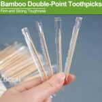 Bamboo Toothpicks – 2000 Count, Individually Wrapped, Dual-Pointed Tips, 2.55 Inch, Disposable & Sanitary, Ideal for Dental Care, Food Picking, Home, Restaurant, and Travel - Image 5