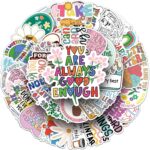 100Pcs Mental Health Stickers Mental Health Matters Awareness Vinyl Laptops Decals Kids Teens Adults Gifts Therapist Water Bottles Bumper Helmet Book Decorative Doctor Reward Stickers - Image 5