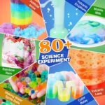 Science Kit for Kids,80 Science Lab Experiments,Scientist Costume Role Play STEM Educational Learning Scientific Tools,Birthday Gifts and Toys for 6 7 8 9 Years Old Boys Girls Kids - Image 4
