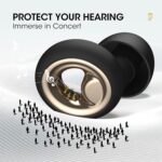 Noise Cancelling Ear Plugs for Sleeping, Reusable Silicone Ear Plugs for Noise Reduction, Soft Hearing Protection with 8 Ear Tips for Concerts, Work, Shooting, and Travel(Black) - Image 5