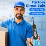 Water Flossers for Teeth, Portable Oral Irrigator Rechargeable Water Dental Flosser Pick with High Pressure 5 Jet Tips, IPX7 Travel Water Flossing for Brace Teeth Cleaner Gum Care - Image 4