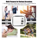 MODENGKONGJIAN TSA Approved Toiletry Bag, 3 Pcs Clear Toiletries Bags Quart Size Travel Makeup Cosmetic Bag for Women Men, Carry on Airport Airline Compliant Bag (Black) - Image 8