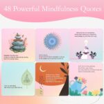 48 Stress Relief and Self Care Cards, Affirmation Cards, Mindfulness and Meditation Exercises, Anxiety Relief and Relaxation - Image 3