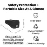 Black Needle Tip Clipper & Pin Cutter – Compact Stainless Steel Disposal Tool with 3000+ Capacity | Travel-Ready Heavy-Duty Blade for Sewing, Craft Needles & Fishing Hooks - Image 3