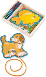Melissa & Doug Lace and Trace Activity Set: Pets - 5 Wooden Panels and 5 Matching Laces - Image 5