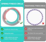 Abdominal Workout Hoop,Designed with Waist Spring,Plus Size Quiet Weighted,Suitable for Adult Pilates Fitness Circle Carried by Family Fitness and Travel. - Image 4