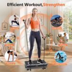 AXV Vibration Plate Fitness Platform Exercise Machine Vibrating Shaking Full Body Shaker Workout Vibrate Stand Shake Board Sport Gym for Weight Loss Fat Burner for Women Men - Image 3
