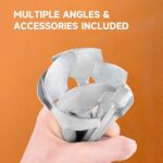 7pcs Arc-Shaped DIY Leather Craft Tools Quarter Circle Punch & Edge Cutter for Strap Belts, Wallets & Bags (10-40mm) 1 - Image 3