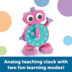 Learning Resources Tock The Learning Clock Pink - Digital Clock for Classroom, Telling Time, Kids Timer, Homeschool Essentials, Montessori, Toddler School Supplies, Gifts for Boys and Girls - Image 3