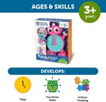 Learning Resources Tock The Learning Clock Pink - Digital Clock for Classroom, Telling Time, Kids Timer, Homeschool Essentials, Montessori, Toddler School Supplies, Gifts for Boys and Girls - Image 6