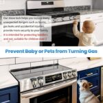 5-Pack Gas Stove Knob Locks for Toddler Safety, Durable Design Knob Safety Covers, Child Proof Oven Knob Locks, Prevent Accidental Touch(Black) - Image 3