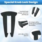 5-Pack Gas Stove Knob Locks for Toddler Safety, Durable Design Knob Safety Covers, Child Proof Oven Knob Locks, Prevent Accidental Touch(Black) - Image 6