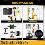 ELEAD 4-Piece Flat Pegboard Hooks, Peg Board Organizer Accessories for Hanging, Fit 1/4" Pegboard, Peg Board Tool Hangers for Garage Kitchen Workbench - Image 9