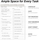 24 Hour Daily Planner - To Do List for Work & Personal Life, Productivity Everyday Planner, Daily Schedule, 6.5 x 9.8 - Image 3