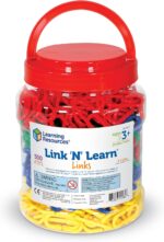 Learning Resources Link 'N' Learn Links - 500 Pieces, Ages 3+, Preschool Supplies, Toddler Toys, Math Manipulatives - Image 6