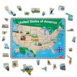 Melissa & Doug USA Map Wooden Puzzle (45 pcs) - Image 5