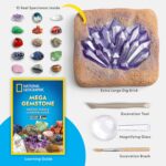 NATIONAL GEOGRAPHIC Mega Gemstone Dig Kit – Dig Up 15 Real Gemstones and Crystals, Science Kit for Kids, Gem Digging Kit, Gift for Girls and Boys, Mining Kit, Rock Collection - Image 7