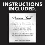 Dammit Doll - Funny Stress Relief Gag Gift, Random Color - for Anger & Frustration Relief - White Elephant or Emotional Support Doll for Adults & Women - 1 Count - Image 7