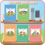 Magic Practice Copybook, Reusable Writing Practice Book, for Preschool Kids Age 3-8 ​Calligraphy 9.44in×6.29in(5 Books with Pens) - Image 4