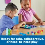 Learning Resources MathLink® Cubes Brain Puzzle Challenge, 80 Pieces, Ages 5+, Linking Cubes, Connecting Cubes, Math Manipulative, Counting Cube - Image 3