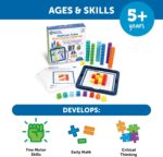 Learning Resources MathLink® Cubes Brain Puzzle Challenge, 80 Pieces, Ages 5+, Linking Cubes, Connecting Cubes, Math Manipulative, Counting Cube - Image 5