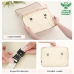 BAGAIL 8 Set Packing Cubes Luggage Packing Organizers for Travel Accessories-Cream - Image 7