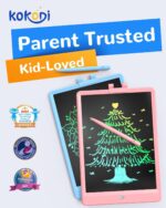 KOKODI LCD Writing Tablet,Gifts for 3 Years Old Boys and Girls,10 Inch Colorful Doodle Board Drawing Tablet, Erasable Reusable Electronic Drawing Pads, Educational and Learning Toy for Kids - Image 3