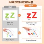 JoyCat 78 Pieces Magnetic Letters Numbers Alphabet Fridge Magnets ABC 123 Preschool Educational Learning Plastic Colorful Toy Set Uppercase Lowercase Math Symbols for Toddlers Kids - Image 4