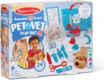 Melissa & Doug Examine and Treat Pet Vet Play Set, 24-Piece Animal Doctor Playset with Dog & Cat Plushies, Pet Doctor Kit & Accessories, Preschool Toys for Girls & Boys Ages 3+ - Image 4